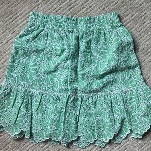 LOFT Mint Lace Mini Skirt